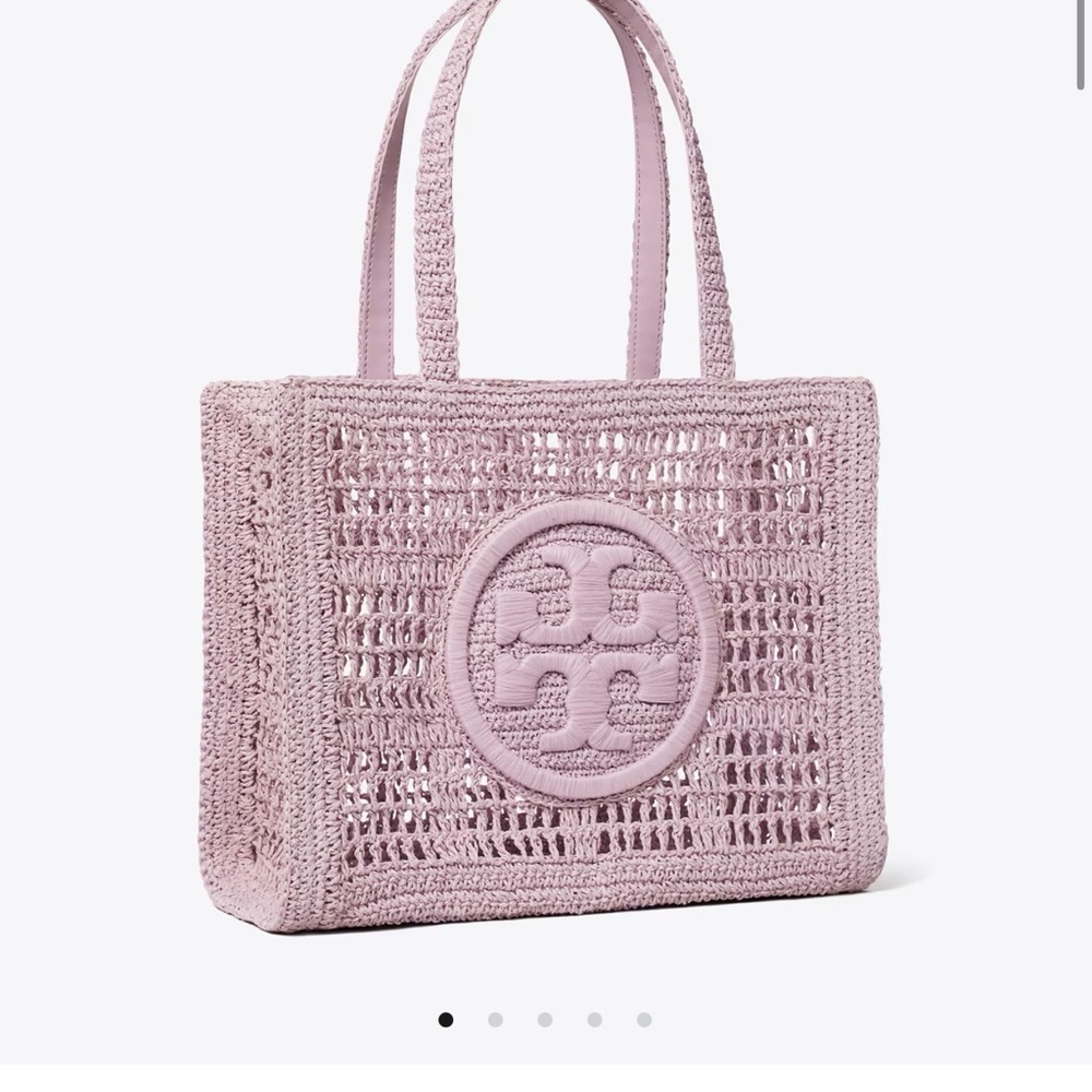 Tory Burch Lavender Crochet Tote
